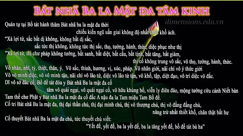 Nội dung chính của kinh Bát Nhã Ba La Mật