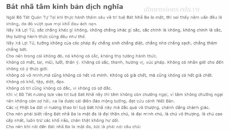 Các bản dịch Kinh 