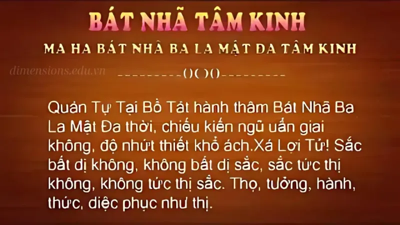 Cách tụng Kinh Bát Nhã Ba La Mật
