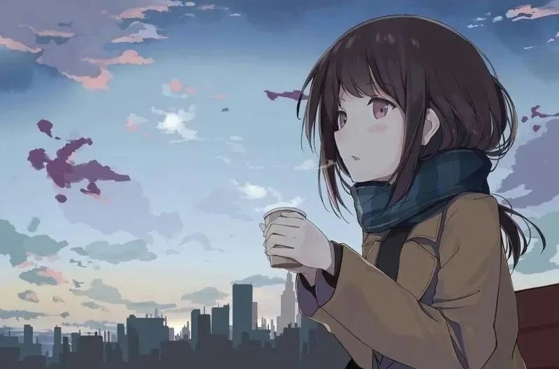 Avatar anime nữ trắng đen mang đến sự huyền bí và ấn tượng mạnh mẽ, tạo nên vẻ đẹp đơn giản nhưng đầy cuốn hút.