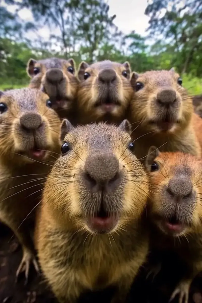 Meme capybara hồng siêu dễ thương, nổi bật giữa cộng đồng mạng