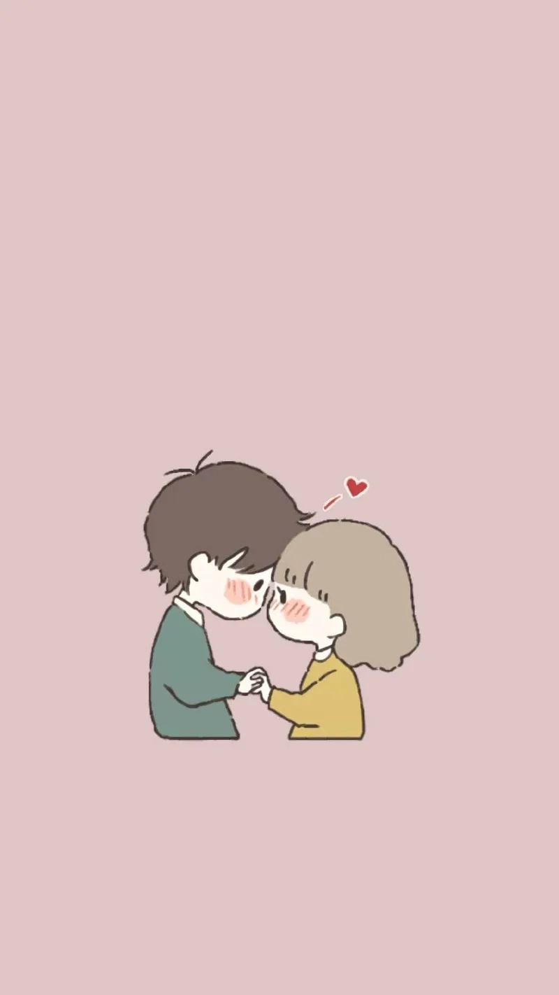 Tình yêu ngọt ngào với ảnh chibi cặp đôi dễ thương