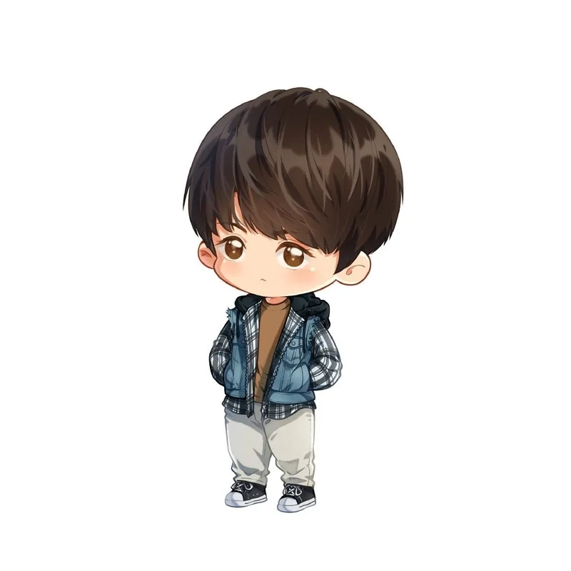 Chibi nam cute phong cách nhẹ nhàng và đáng yêu