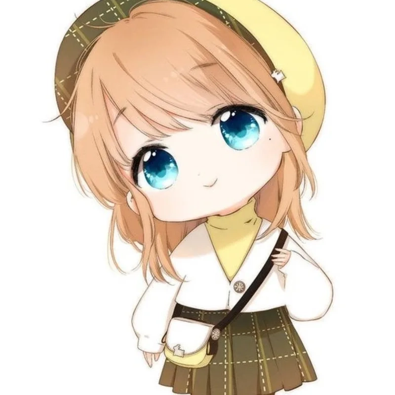 Tận hưởng nét đáng yêu với ảnh chibi nữ cute đầy màu sắc