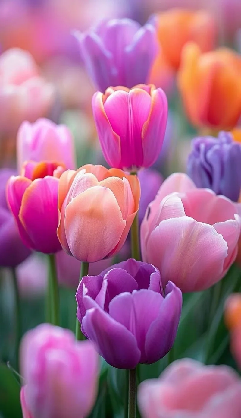 Bộ ảnh hoa tulip đẹp rực rỡ khiến ai cũng mê
