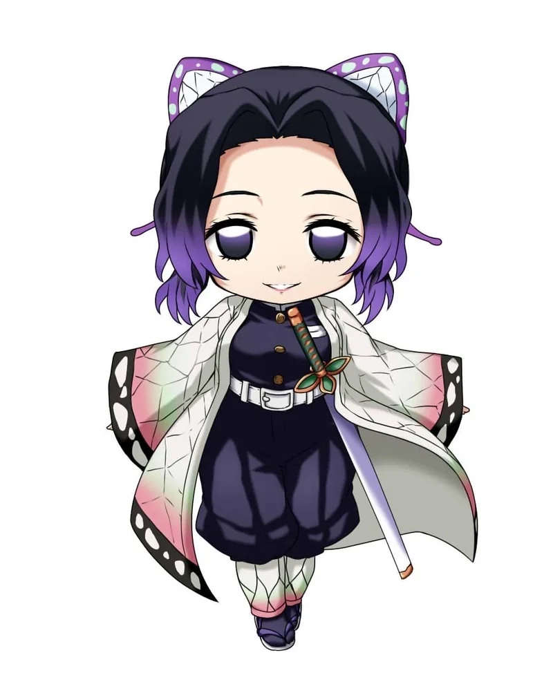 Bộ ảnh shinobu chibi cute đẹp nhất cho fan yêu thích