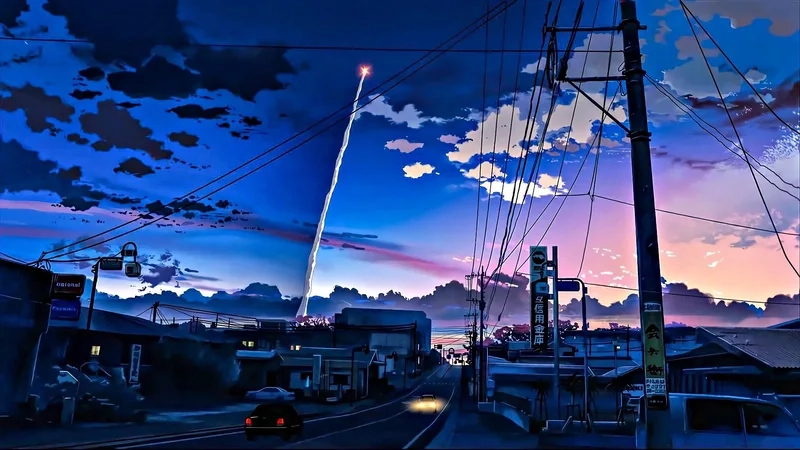 Bước vào thế giới mộng mơ với ảnh nền máy tính phong cảnh anime cuốn hút