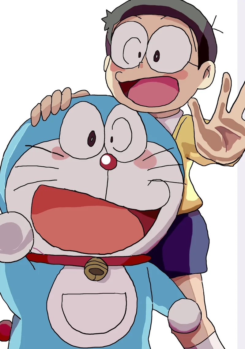Lưu ngay ảnh nobita và doraemon cute, đáng yêu quá trời