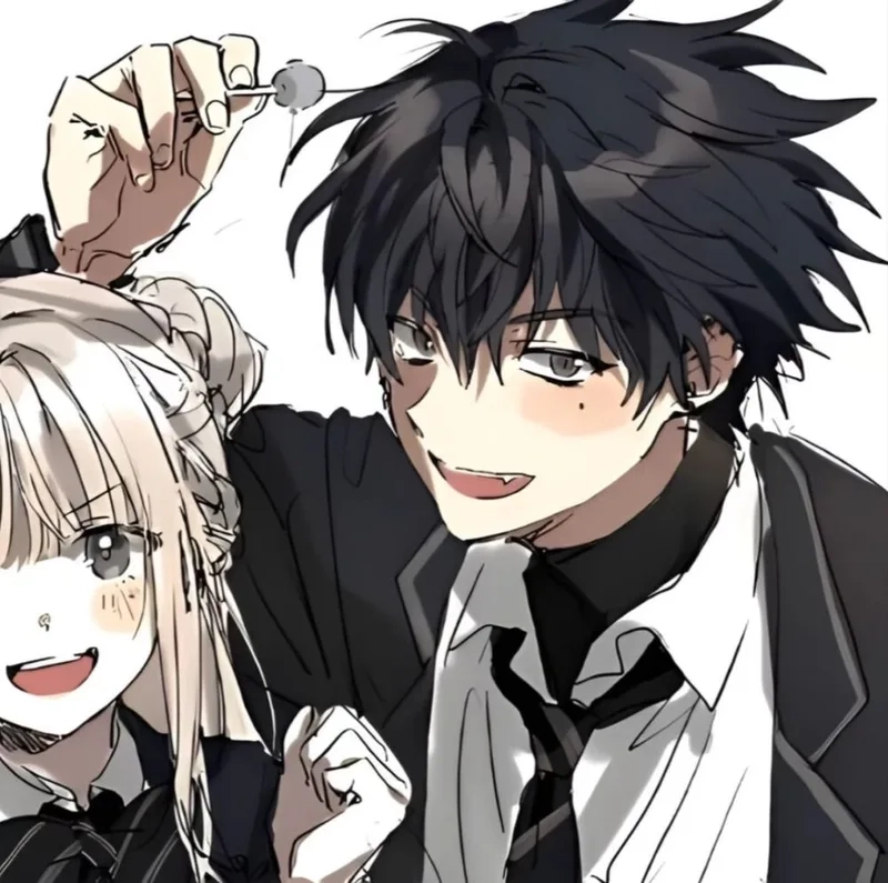 Hình ảnh anime nam và nữ ngầu cực phẩm ấn tượng