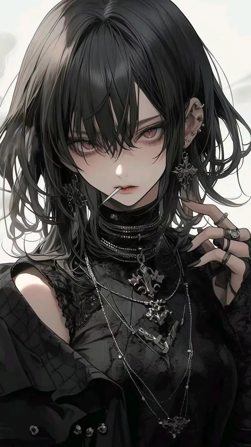 Hình ảnh anime nữ quyến rũ ngầu thu hút mọi ánh nhìn