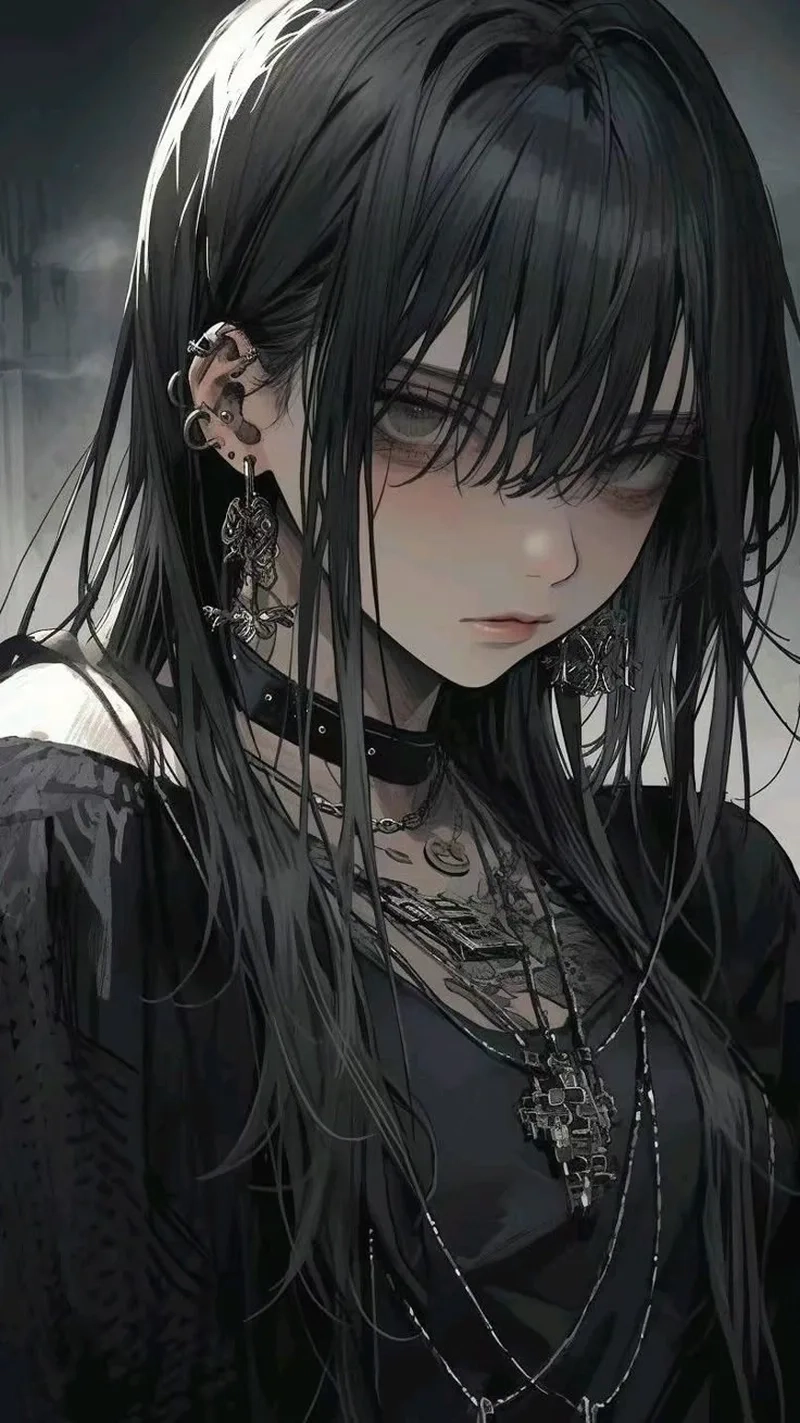 Hình ảnh anime nữ ngầu lòi cá tính và đầy mê hoặc