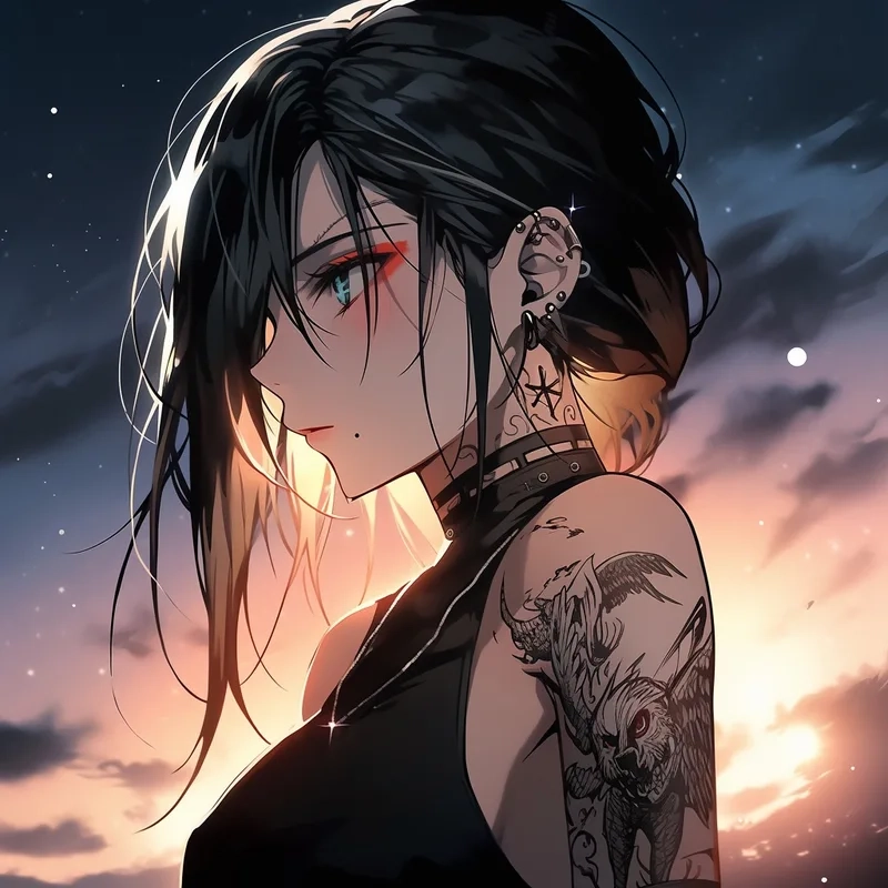 Hình ảnh anime ngầu lòi nữ dành riêng cho fan nữ cool ngầu
