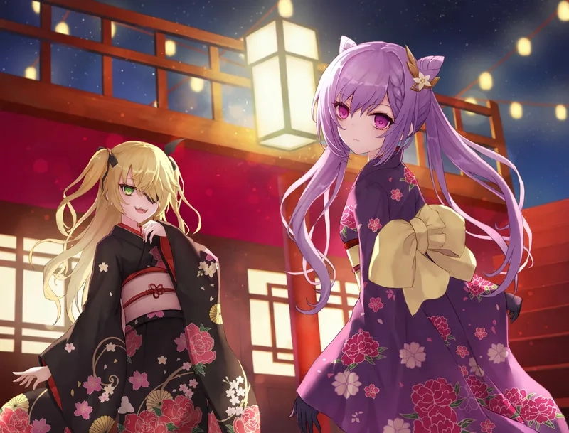 Ảnh 2 người anime siêu dễ thương, lãng mạn hết nấc