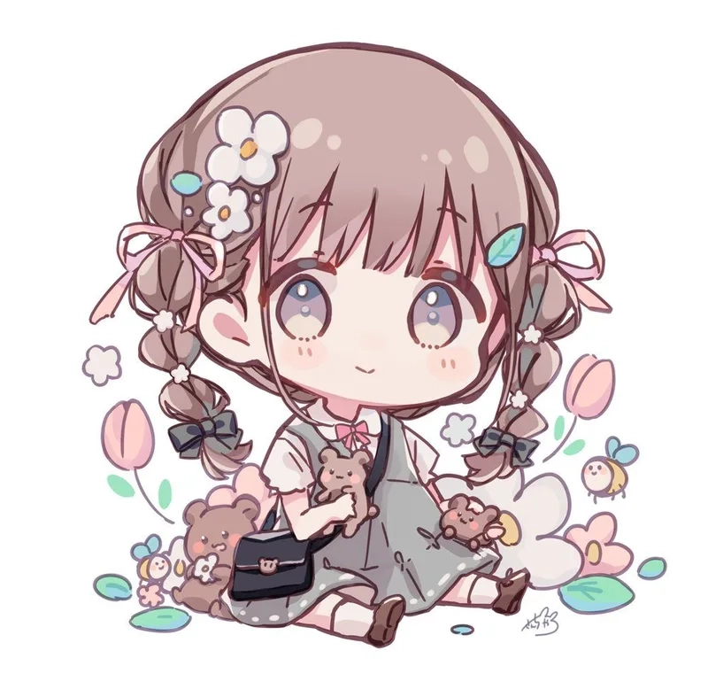 Sự đáng yêu tột độ trong hình ảnh chibi cute dễ thương