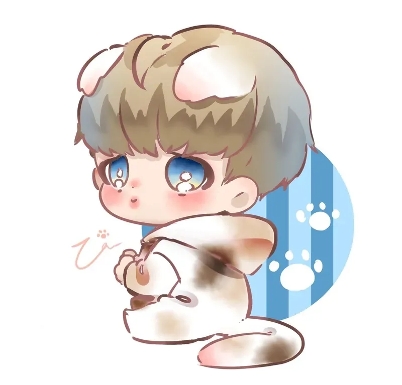 Hình ảnh chibi nam cute, phong cách ấn tượng