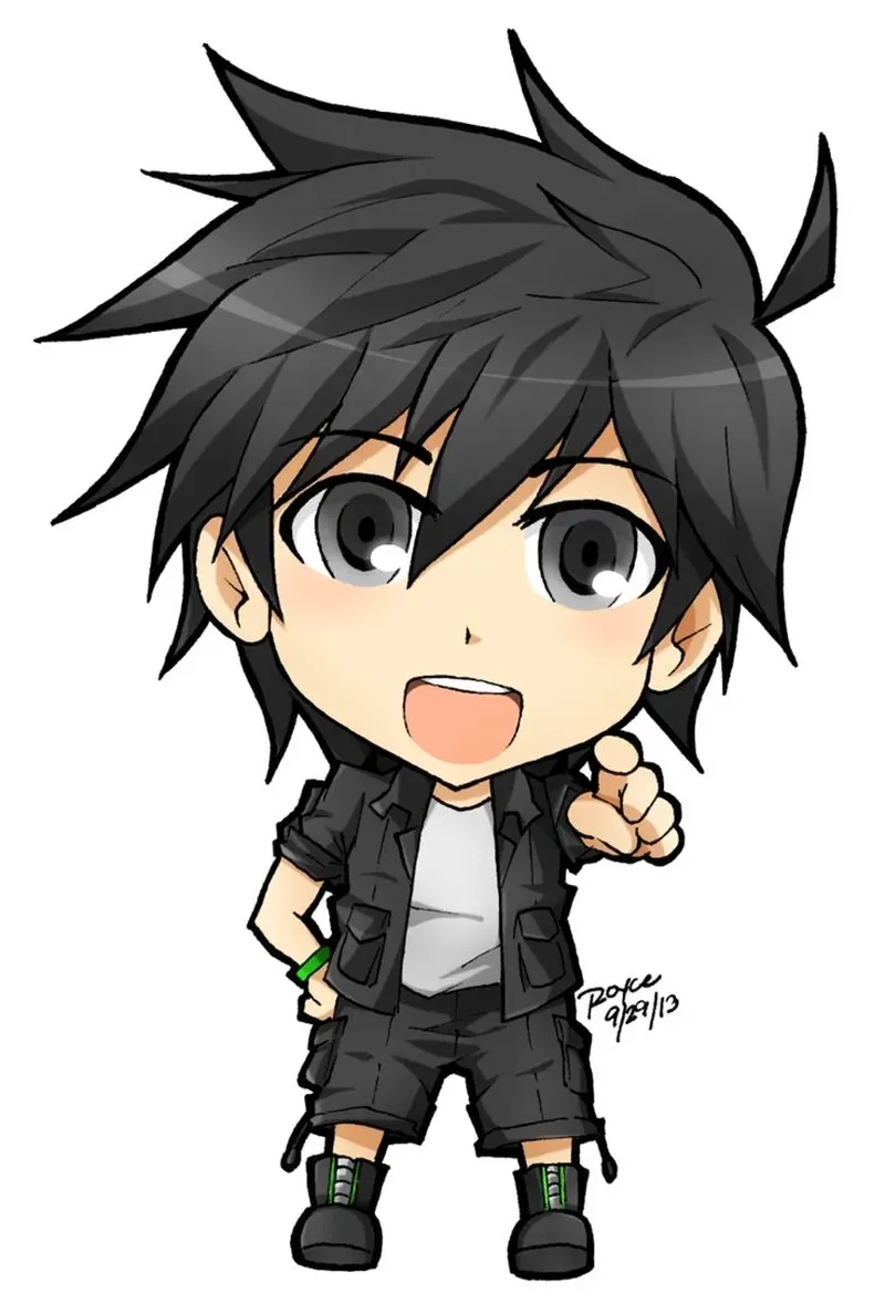 Hình vẽ hình ảnh chibi nam cute đẹp mê ly