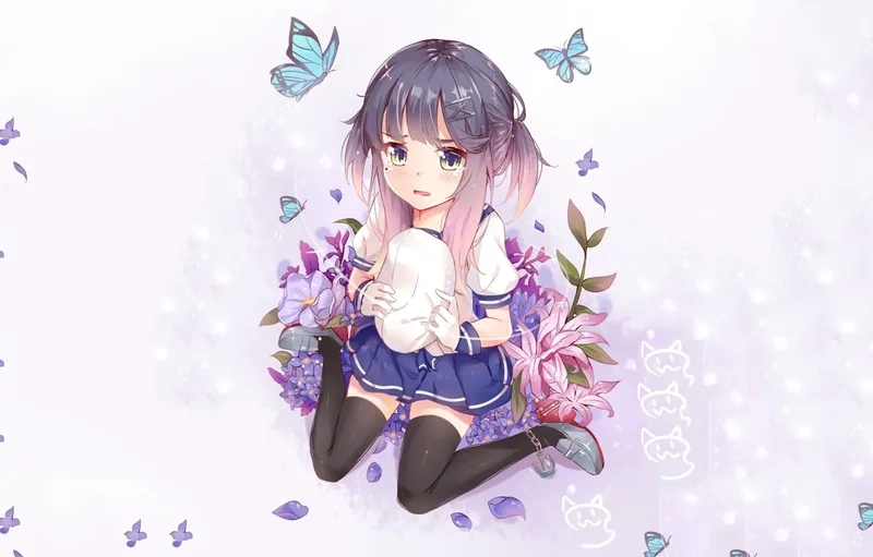Thưởng thức hình nền đẹp anime cute với màu sắc sống động