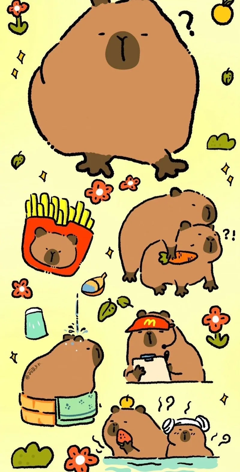 Cập nhật ngay hình nền capybara cute cho dế yêu