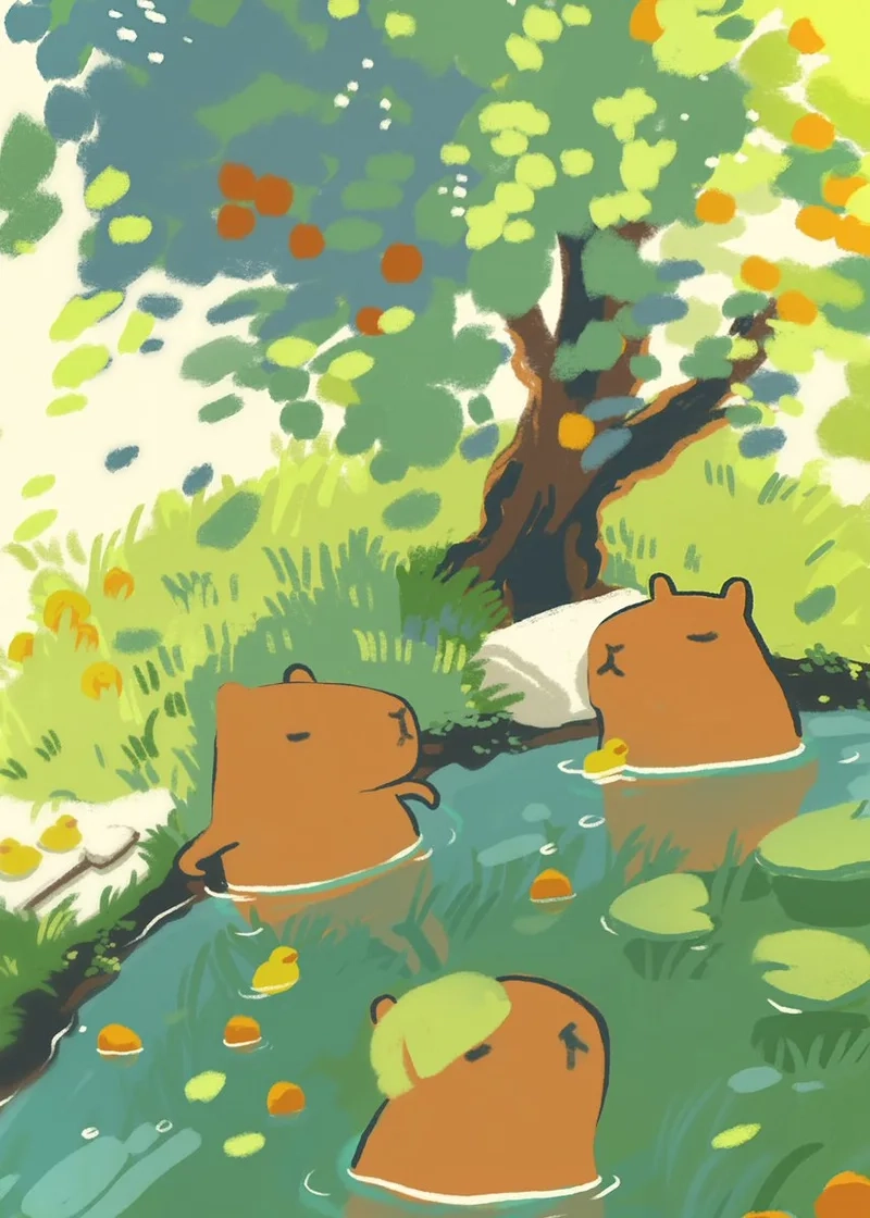 Trải nghiệm hình nền capybara vô tri độc lạ, cực hot