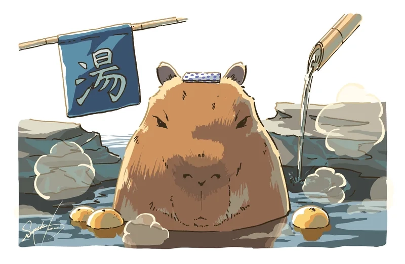 Làm mới thiết bị với hình nền capybara dễ thương ngay