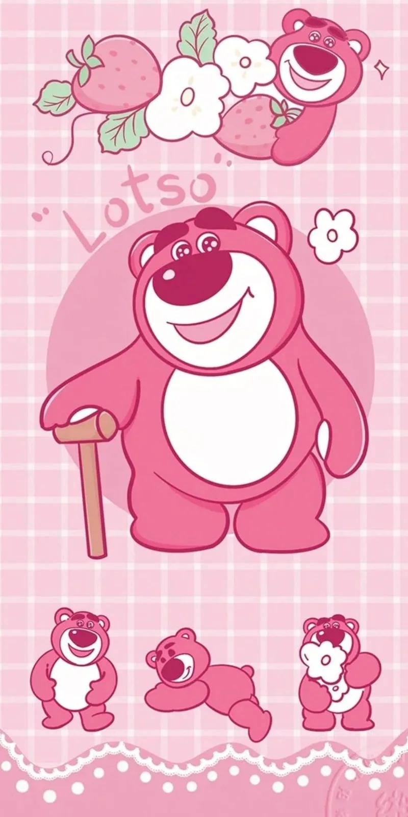 Đắm chìm trong hình nền gấu dâu siêu cute đáng yêu