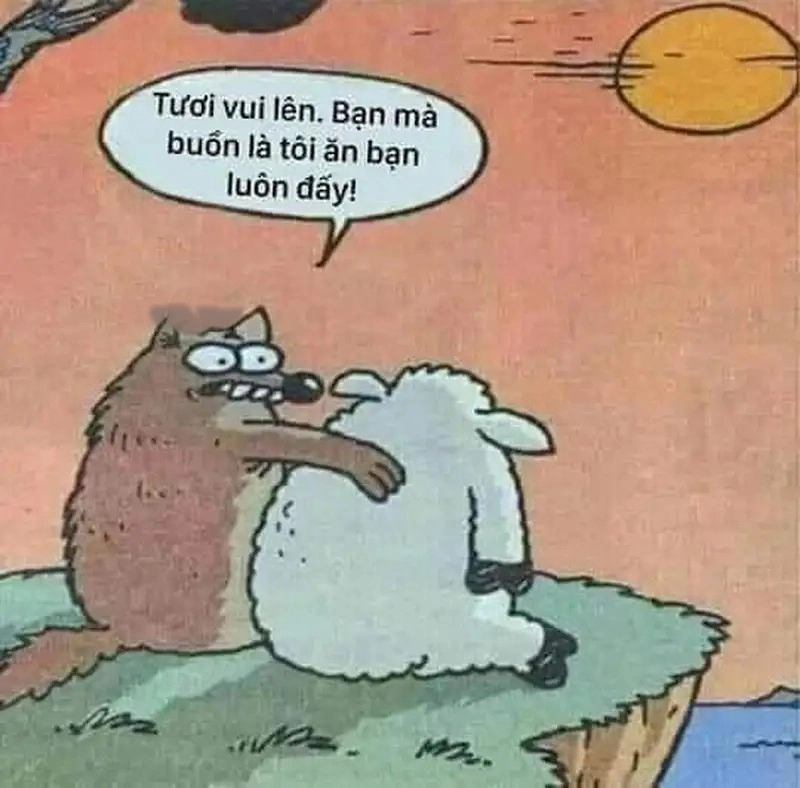 Meme an ủi người khác chia sẻ niềm vui và sự an ủi