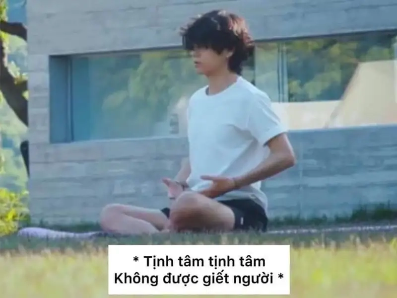 Tâm tịnh meme tạo ra sự yên bình trong cuộc sống bận rộn