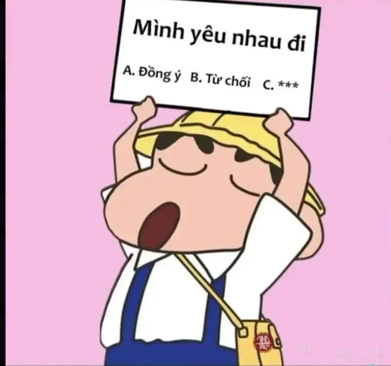 meme tỏ tình tình yêu to bự tràn đầy cảm xúc