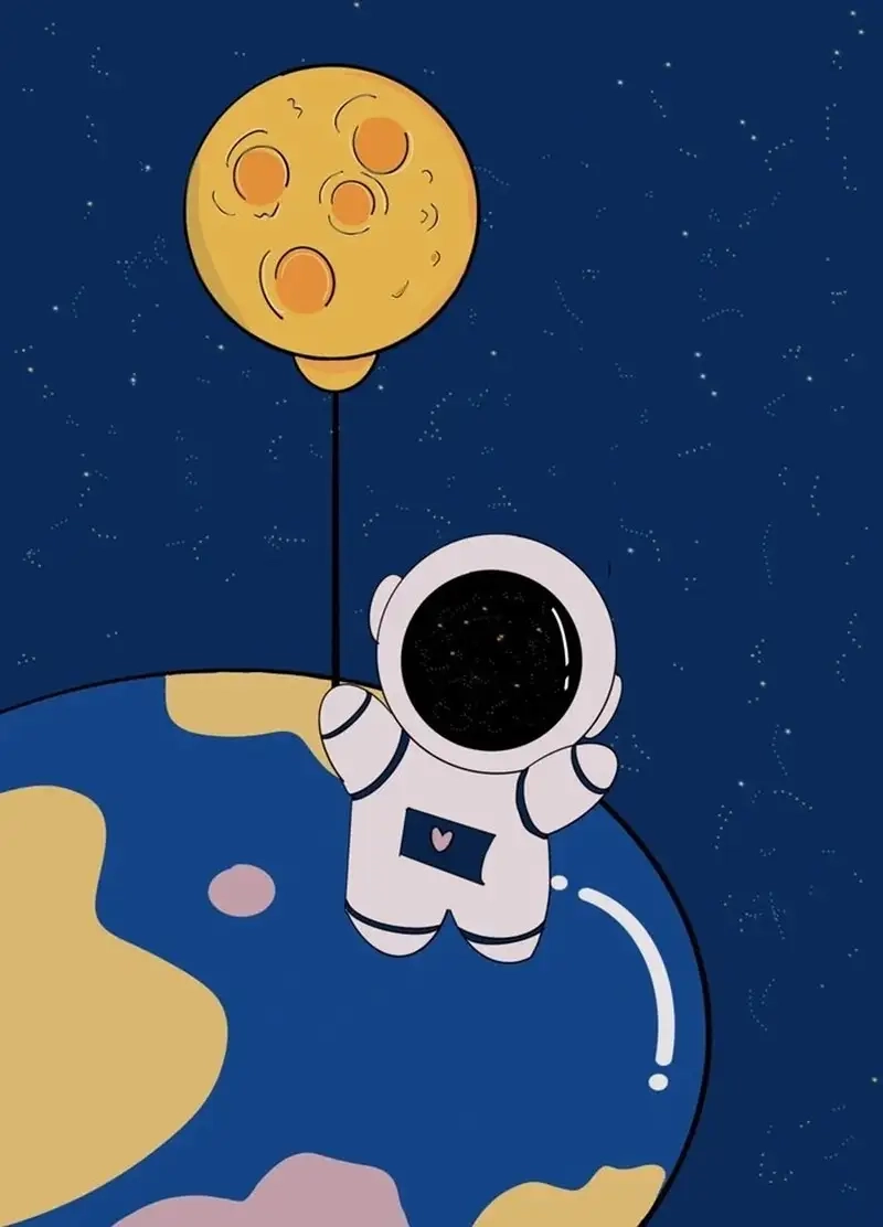 Chọn avatar phi hành gia chibi dễ thương làm hình đại diện