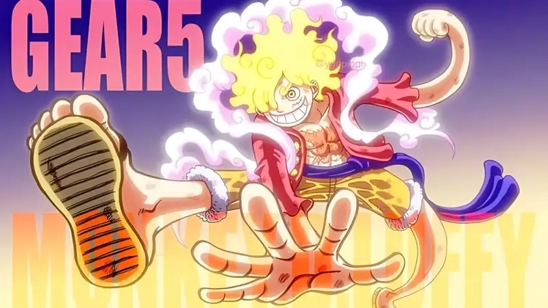 Thưởng thức tranh fanart Luffy Gear 5 Fanart sống động