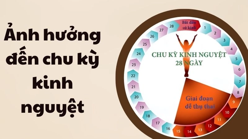 Ảnh hưởng đến chu kỳ kinh nguyệt