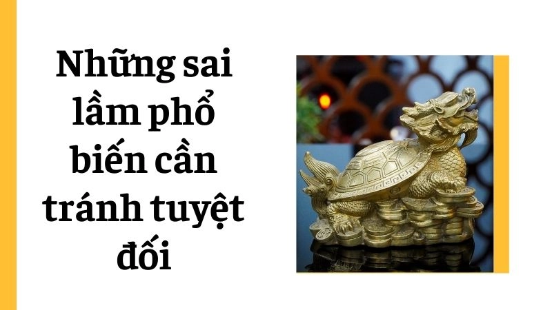 Những sai lầm phổ biến cần tránh tuyệt đối