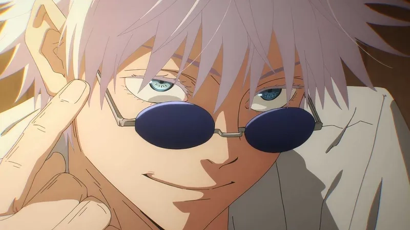 Ảnh anime Gojo Satoru màu sắc đẹp