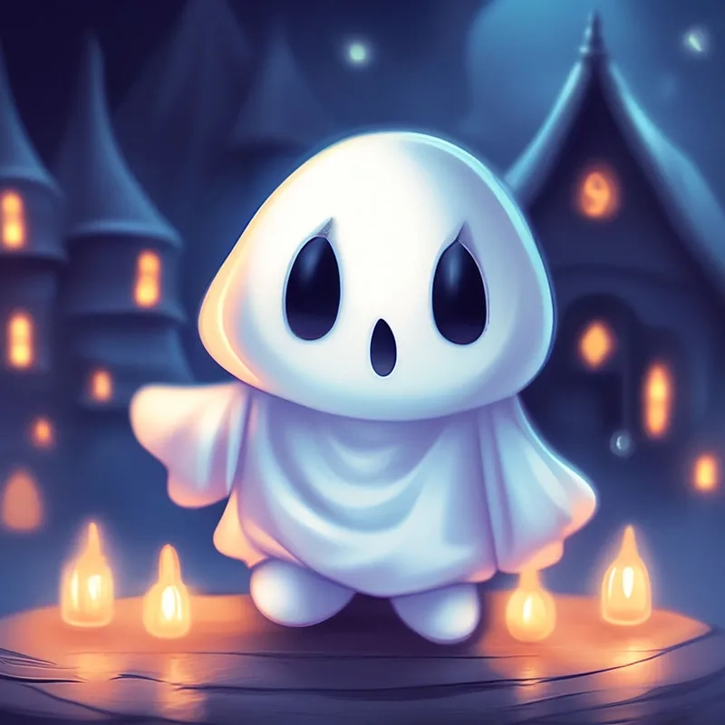 Ảnh avatar con ma lofi thư giãn đêm muộn