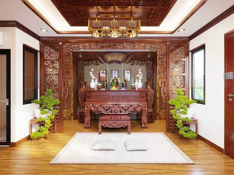 Bài trí bàn thờ theo phong thủy Việt