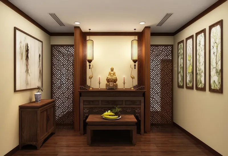 Cách bài trí phòng thờ gia tiên đẹp