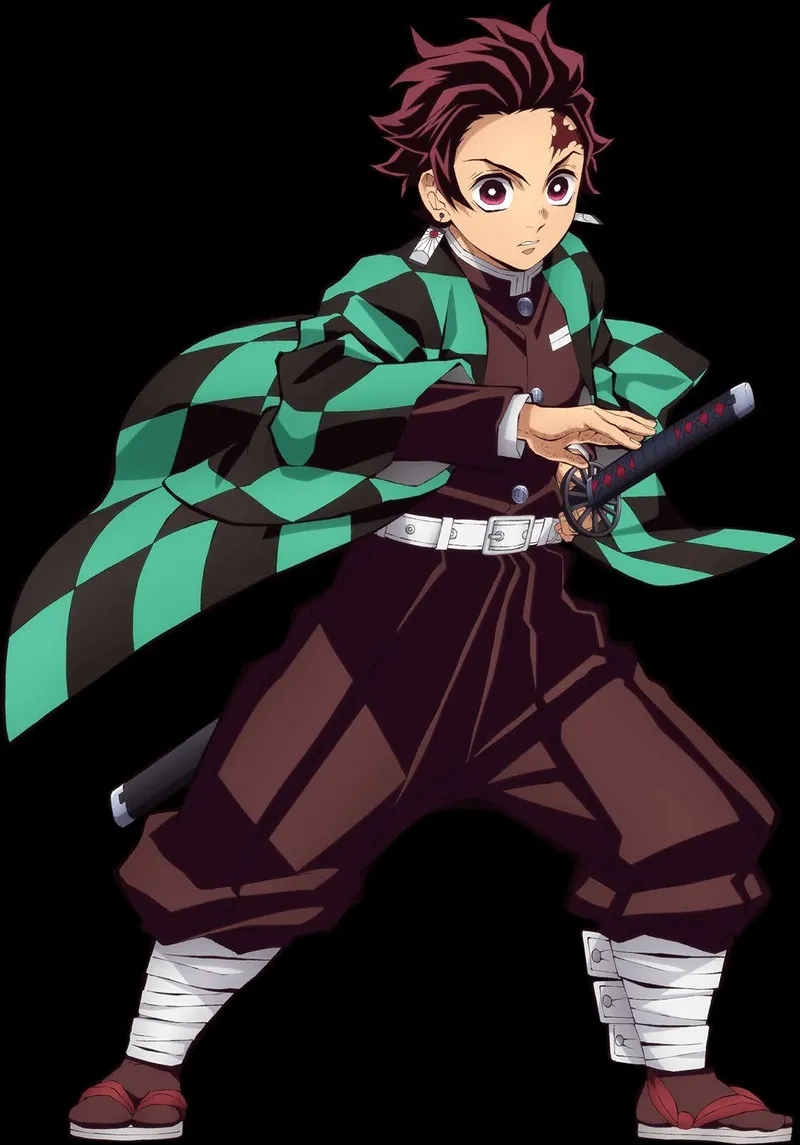 Tanjiro anime rực rỡ sắc màu tươi