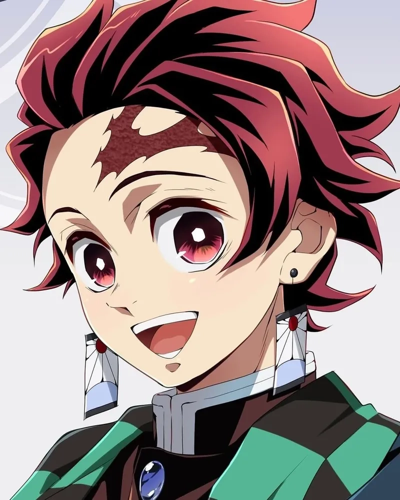 Tanjiro buồn bã dưới cơn mưa đêm