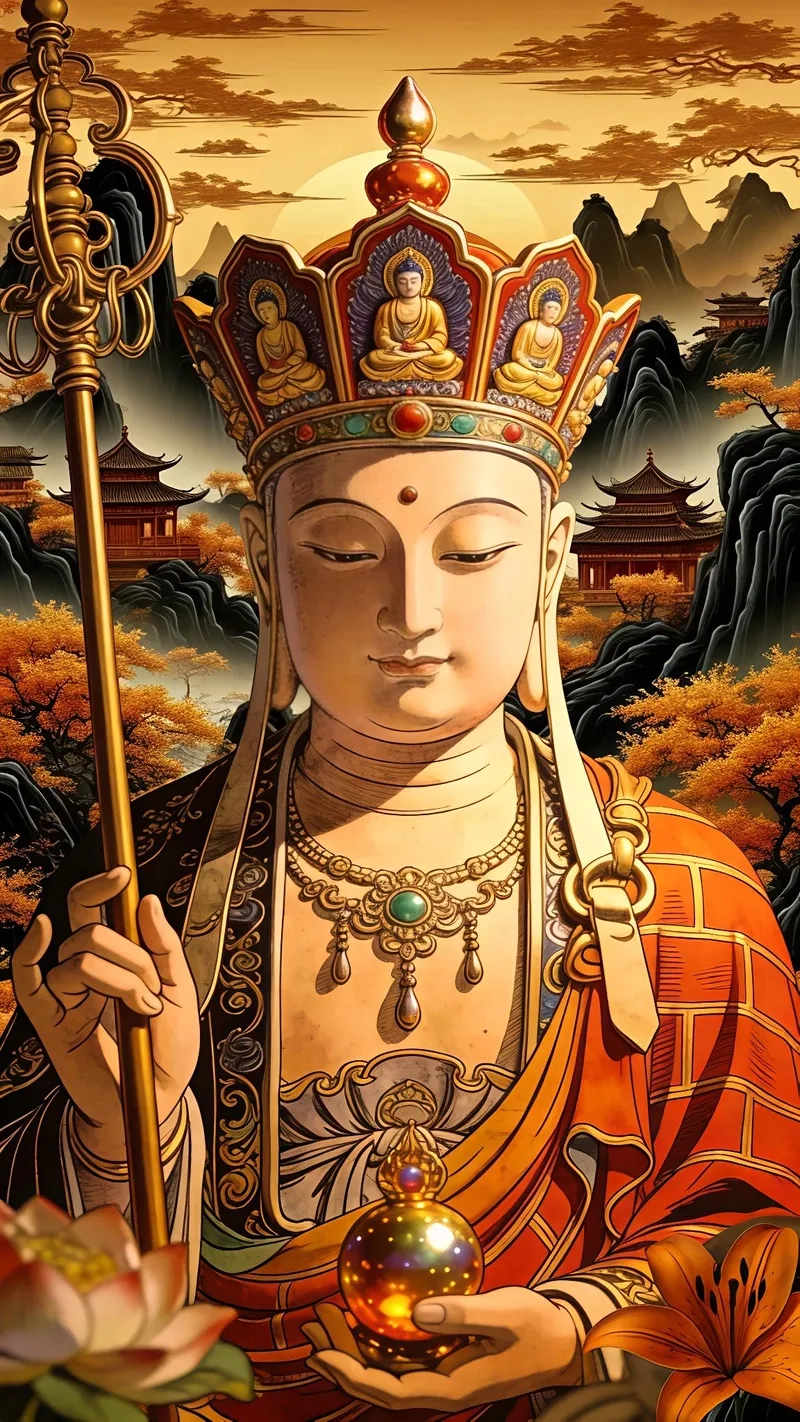 Thú cưỡi Địa Tạng Vương Bồ Tát Đề Thính