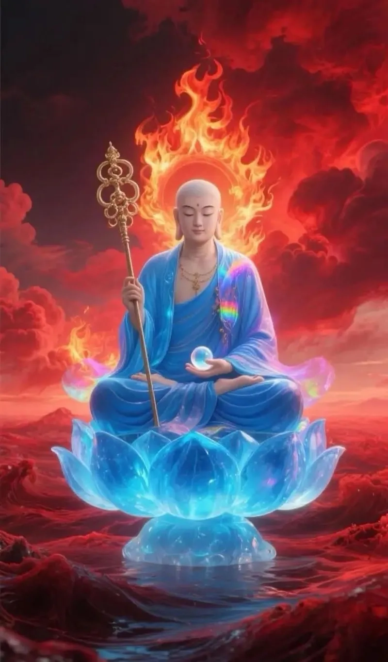 Tượng Ngài Địa Tạng Vương Bồ Tát bằng đồng