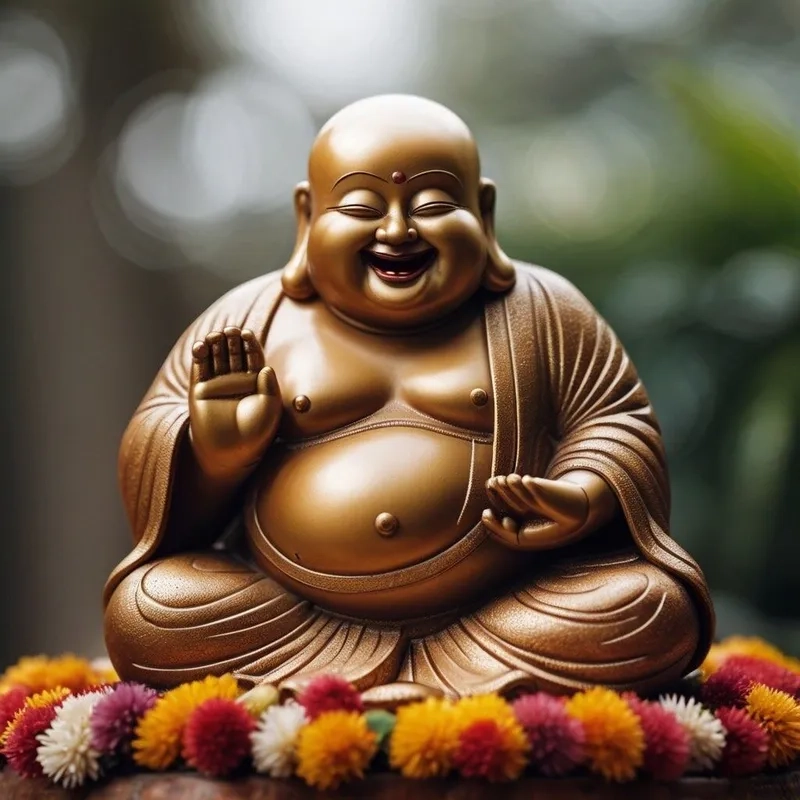 Mẫu ông Di Lặc đẹp trưng phòng khách